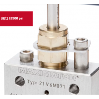 Maximator 閥門(mén) 22500psi，閥體有六種不同的設(shè)計(jì)，并可配備調(diào)節(jié)桿