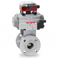 Warex Valve 球閥 DBV 400，法蘭連接，專門用于粉末和散裝處理